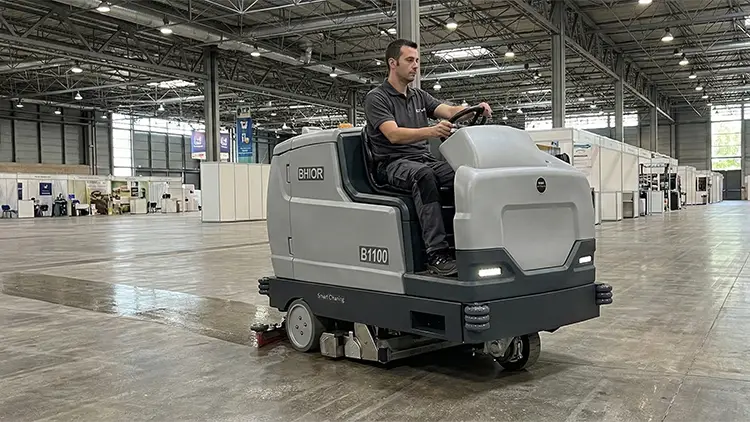 Rendimiento de limpieza en grandes superficies