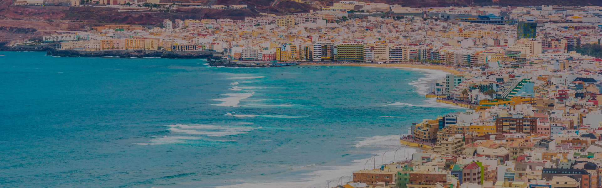 Paisaje de playa en Las Palmas