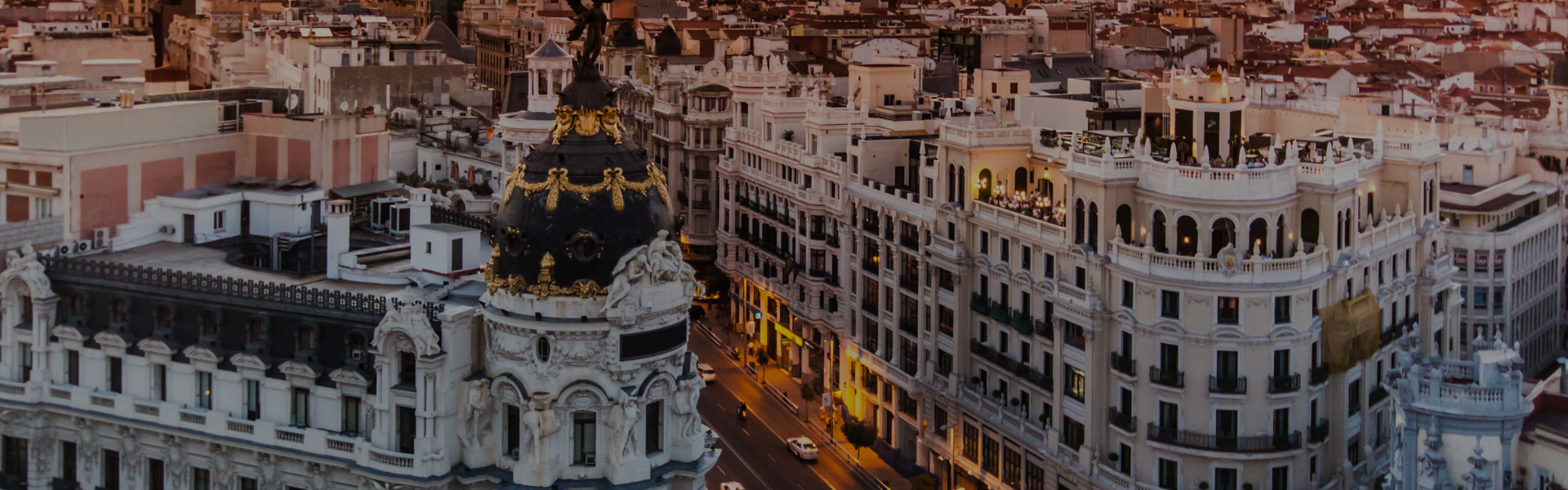 Paisaje urbano de la ciudad de Madrid.