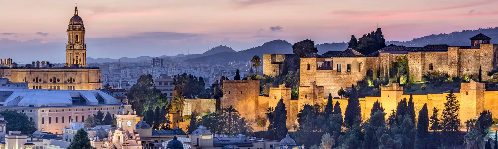 Paisaje skyline malaga