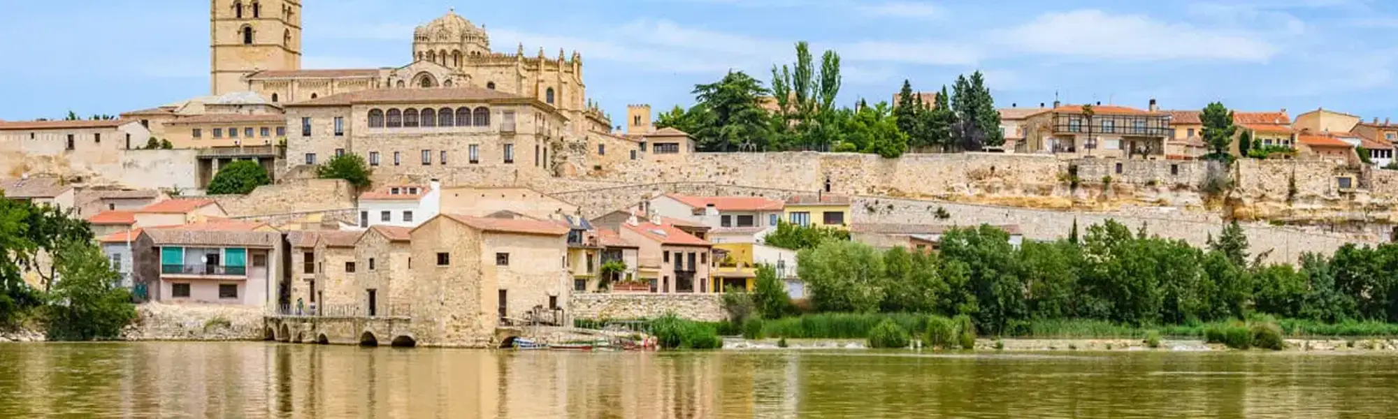 Paisaje casco antiguo ciudad de Zamora.