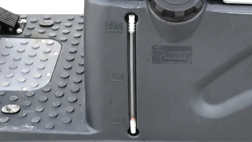 Indicador de nivel del depósito de agua limpia de la BHIOR B700