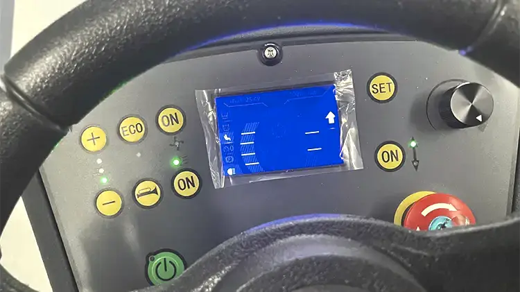 Panel de control con pantalla digital de la BHIOR B700